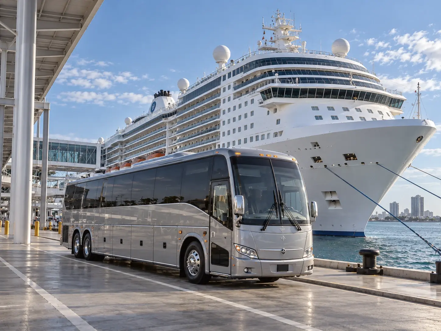 Cruise terminal group transportation